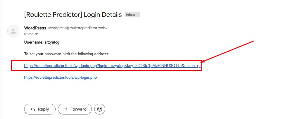 Email verification through inbox